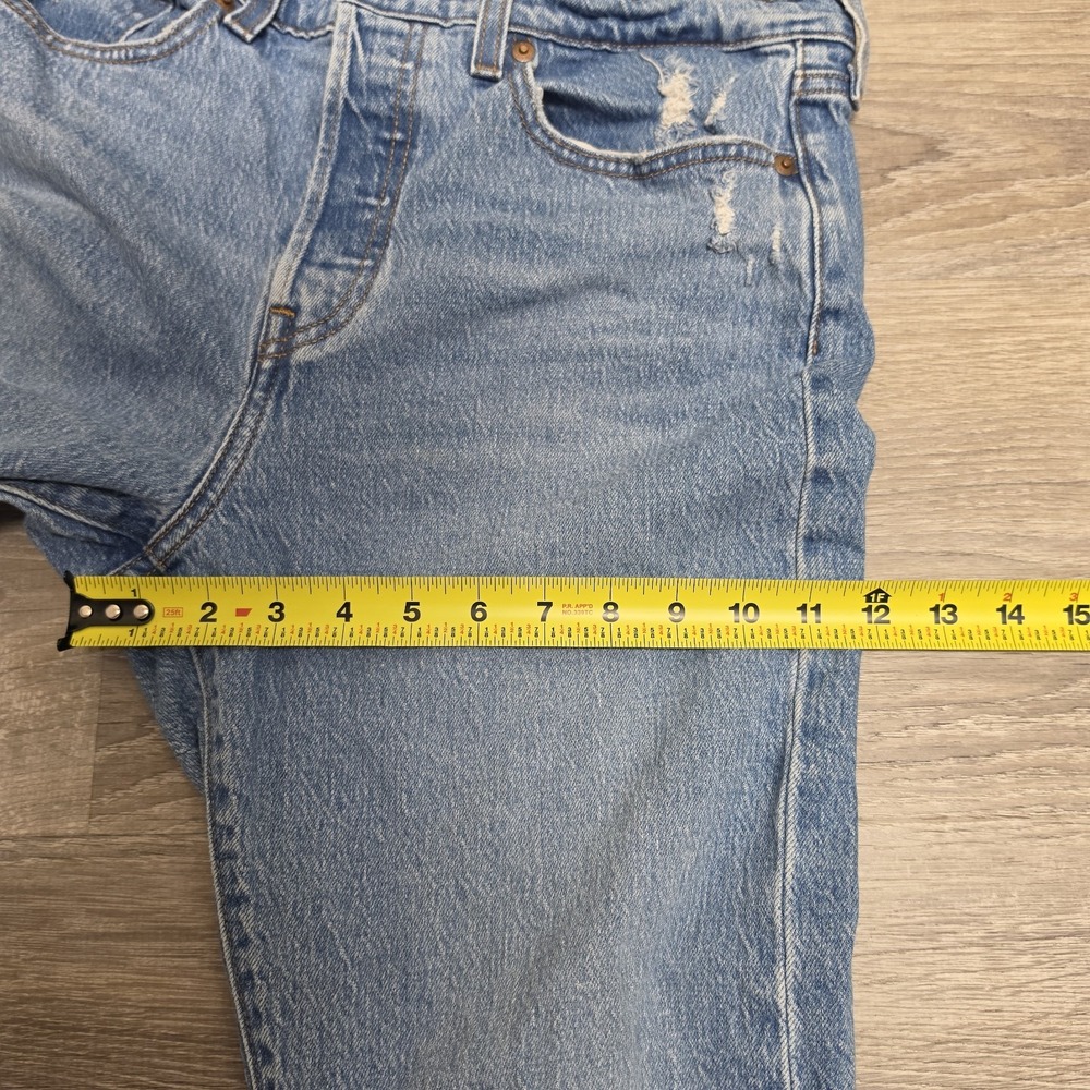 Levi's Premium Wedgie Jeans Women's 31 Distressed Ripped High Rise 31x27 - Picture 15 of 16